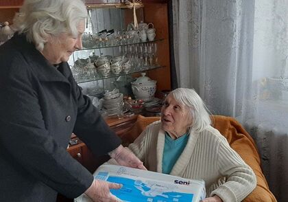 Pomohli jsme seniorům na Ukrajině - Turbota pro litnikh